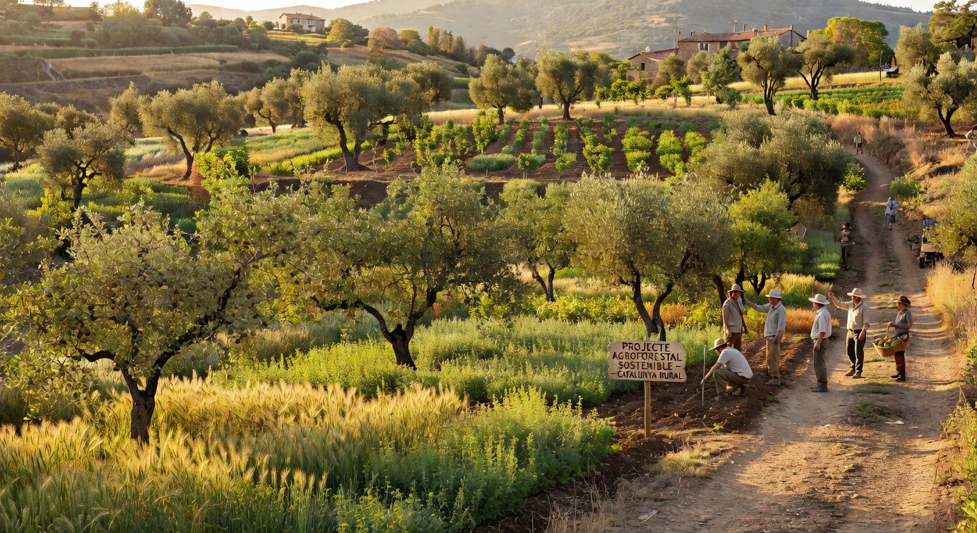 Agroforestería en Cataluña — gestión hídrica